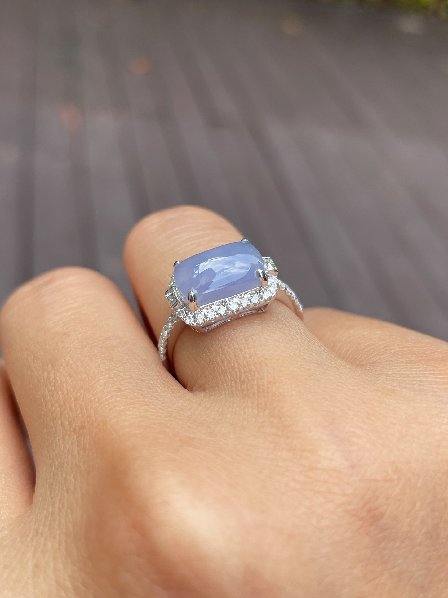 Lavender Jadeite Ring (NJR071)