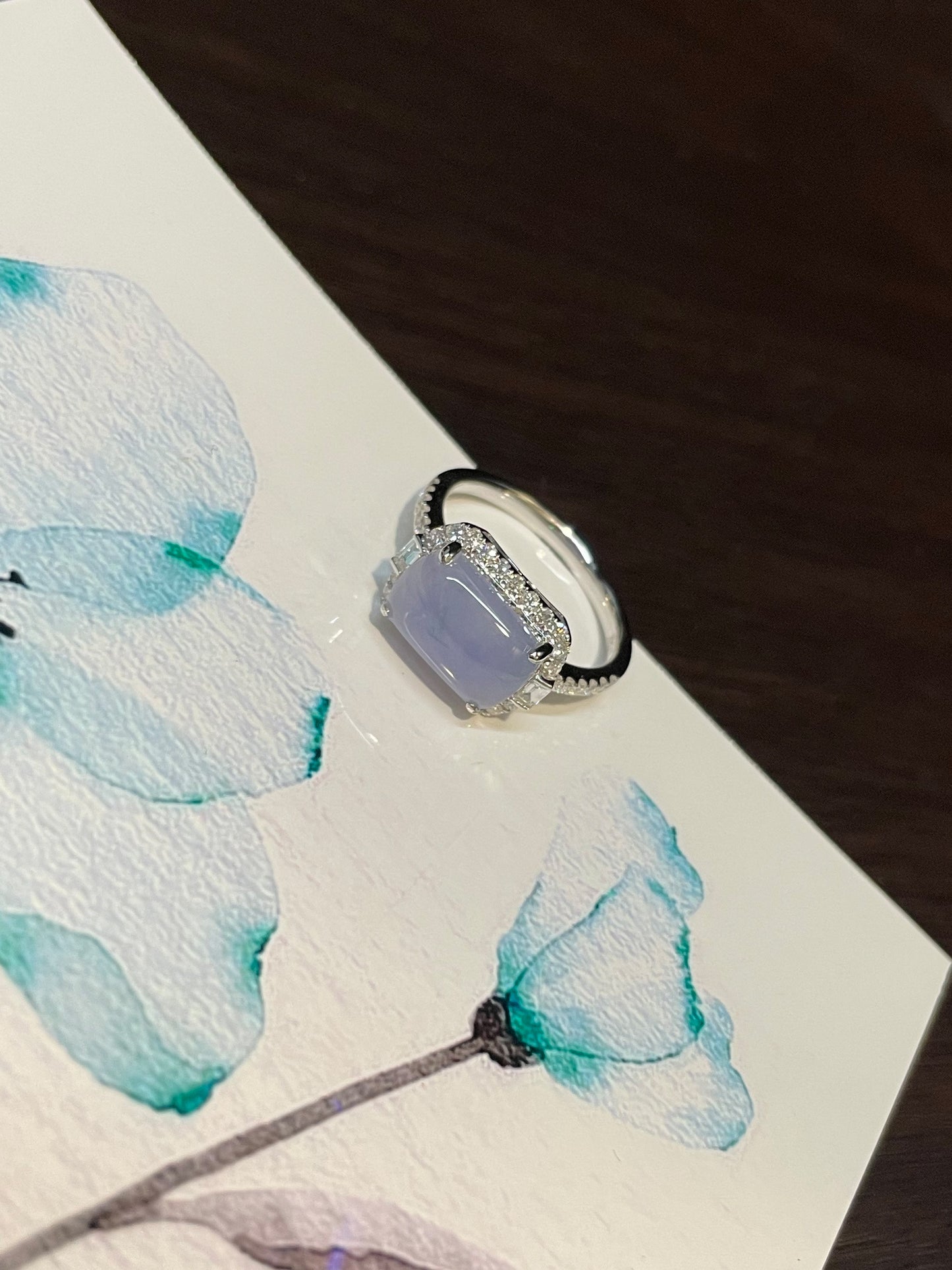 Lavender Jadeite Ring (NJR071)