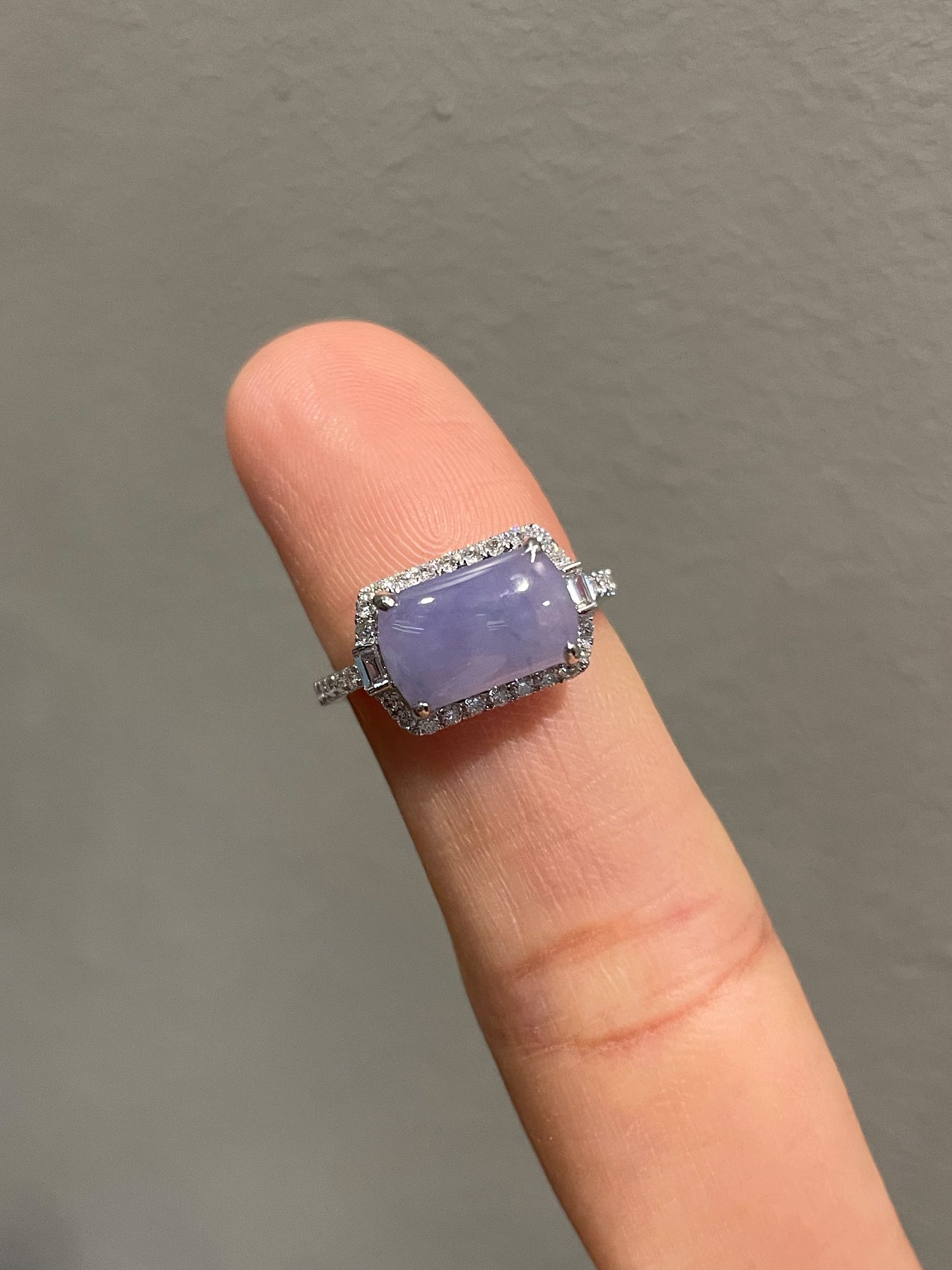 Lavender Jadeite Ring (NJR071)
