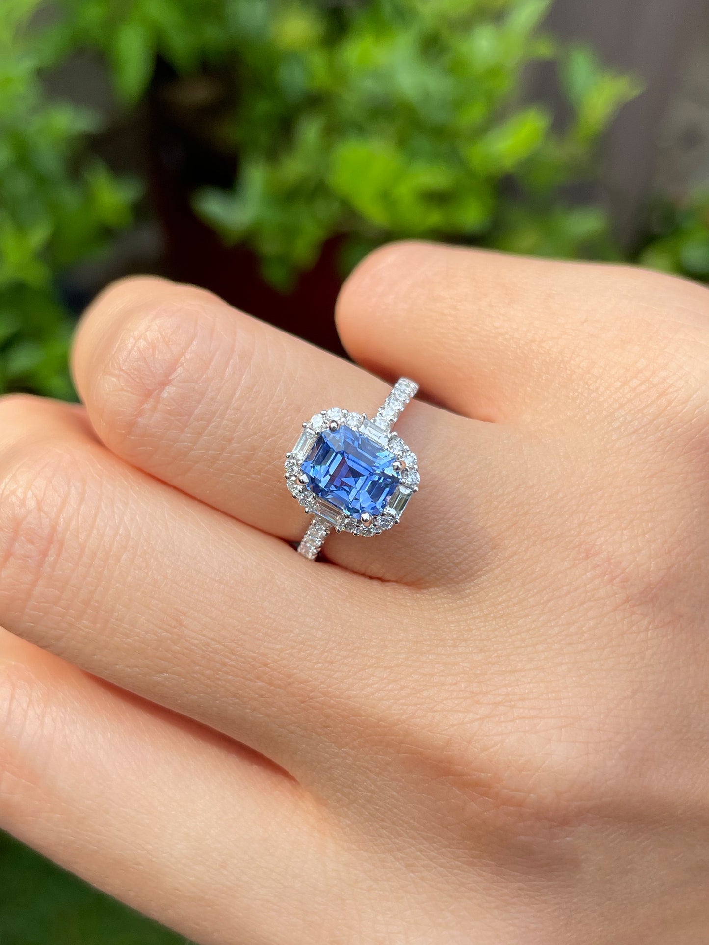 Unheated Blue Sapphire Ring - 2.6CT (NJR081)