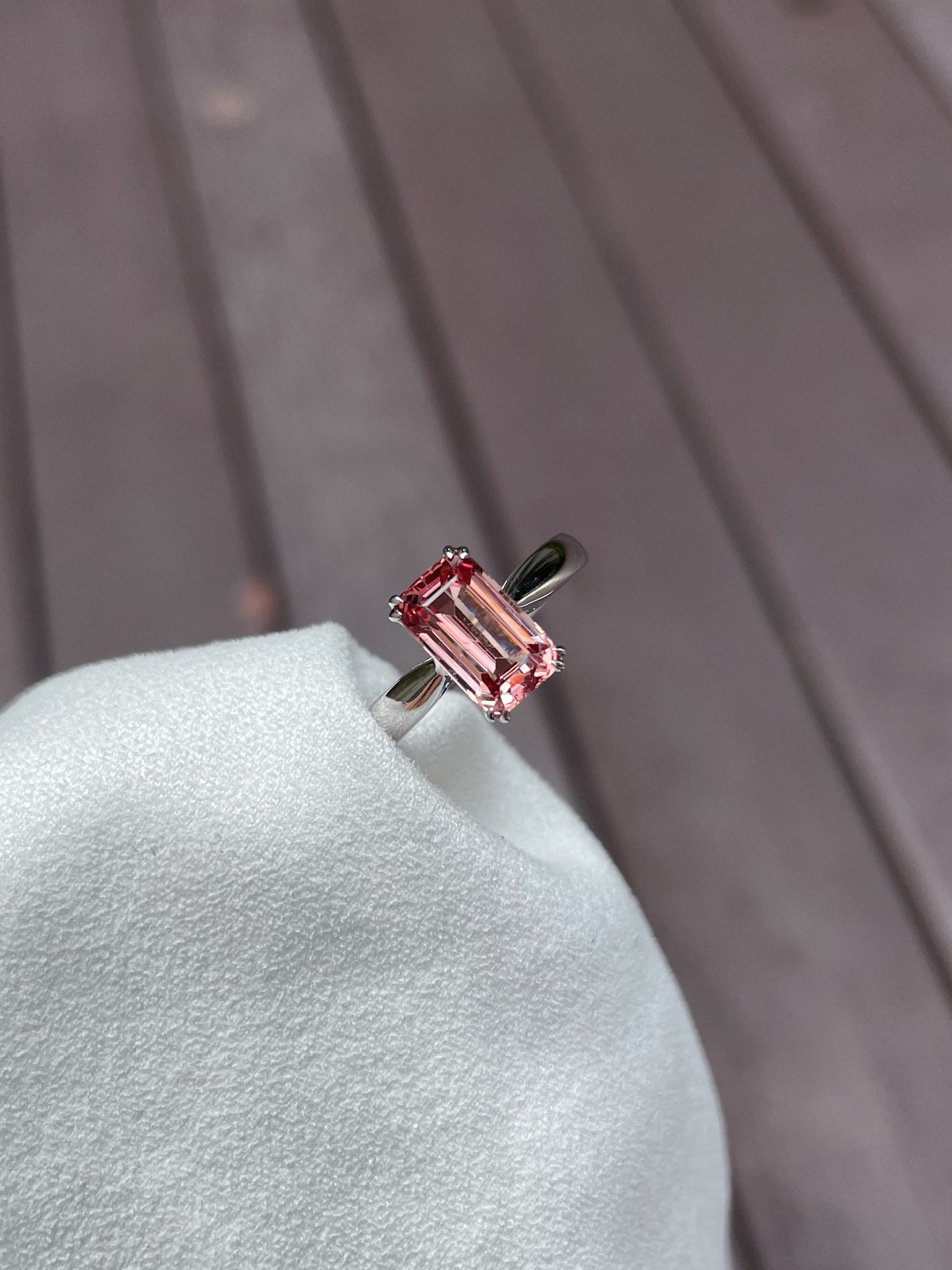 Unheated Orangy Pink Spinel Ring - 1.95CT (NJR055)
