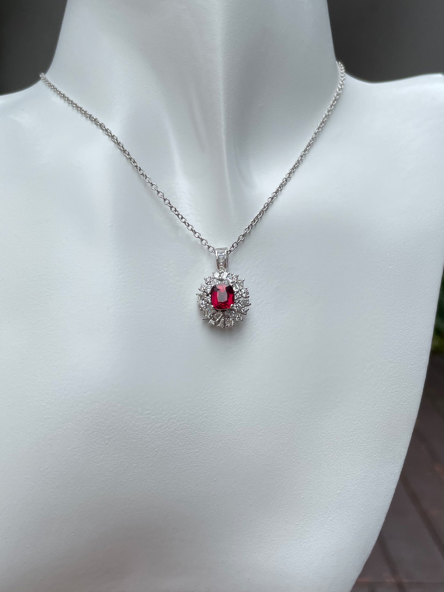 Unheated Ruby Ring & Pendant - 1.07CT (NJR058)