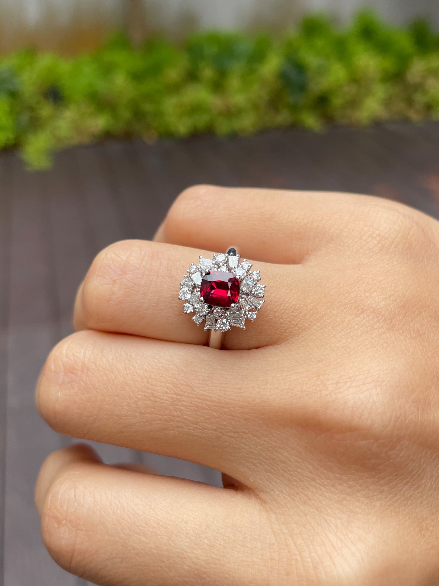 Unheated Ruby Ring & Pendant - 1.07CT (NJR058)