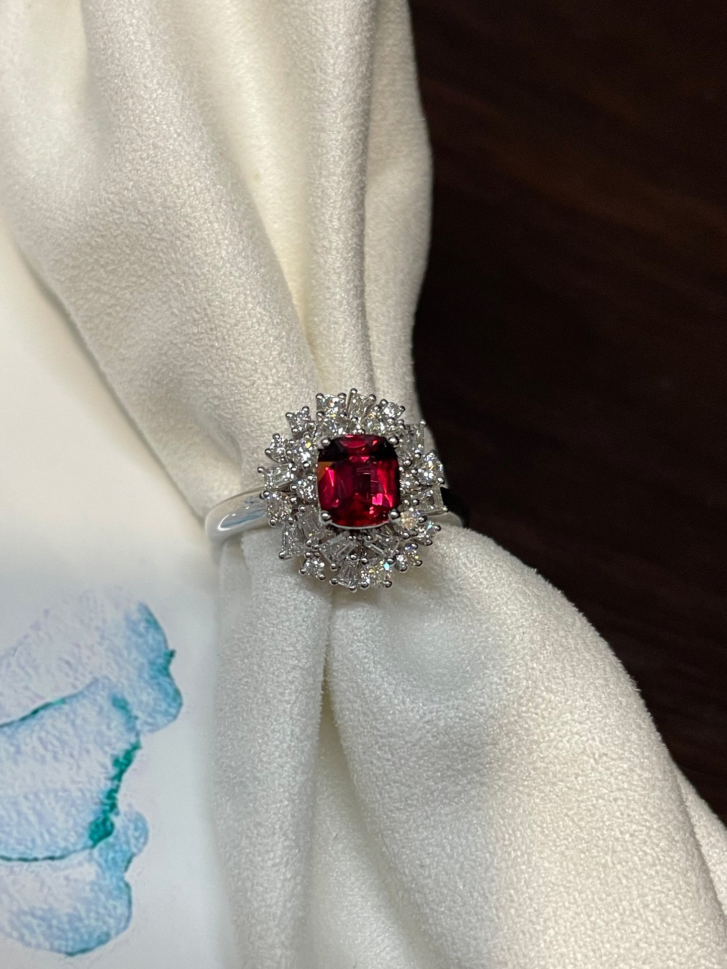 Unheated Ruby Ring & Pendant - 1.07CT (NJR058)