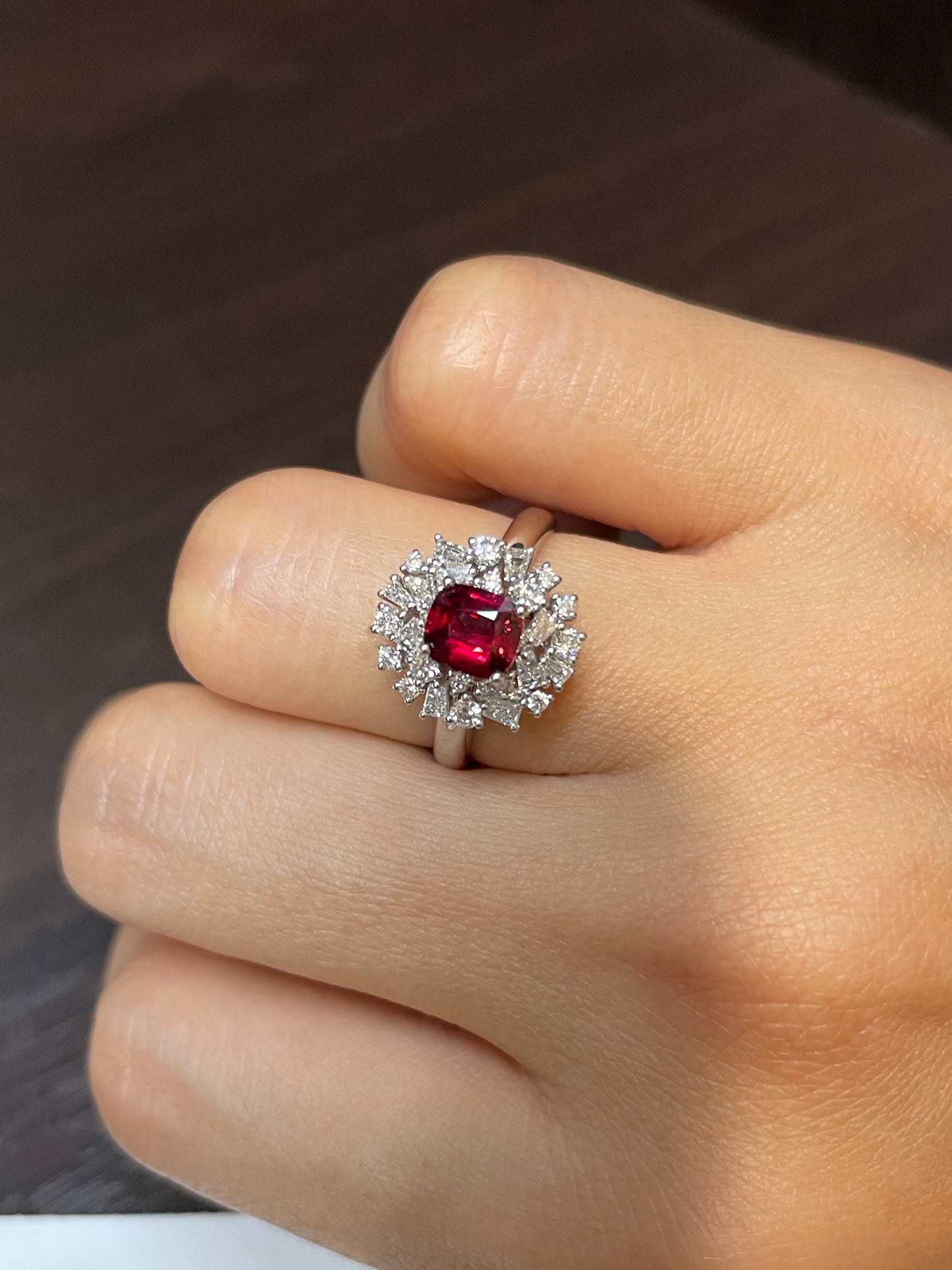 Unheated Ruby Ring & Pendant - 1.07CT (NJR058)