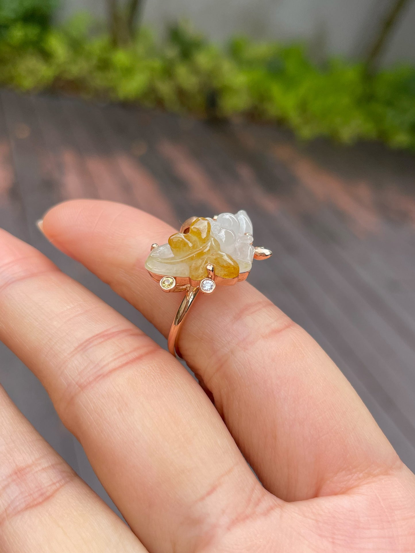 Yellow Jade Ring (NJR110)