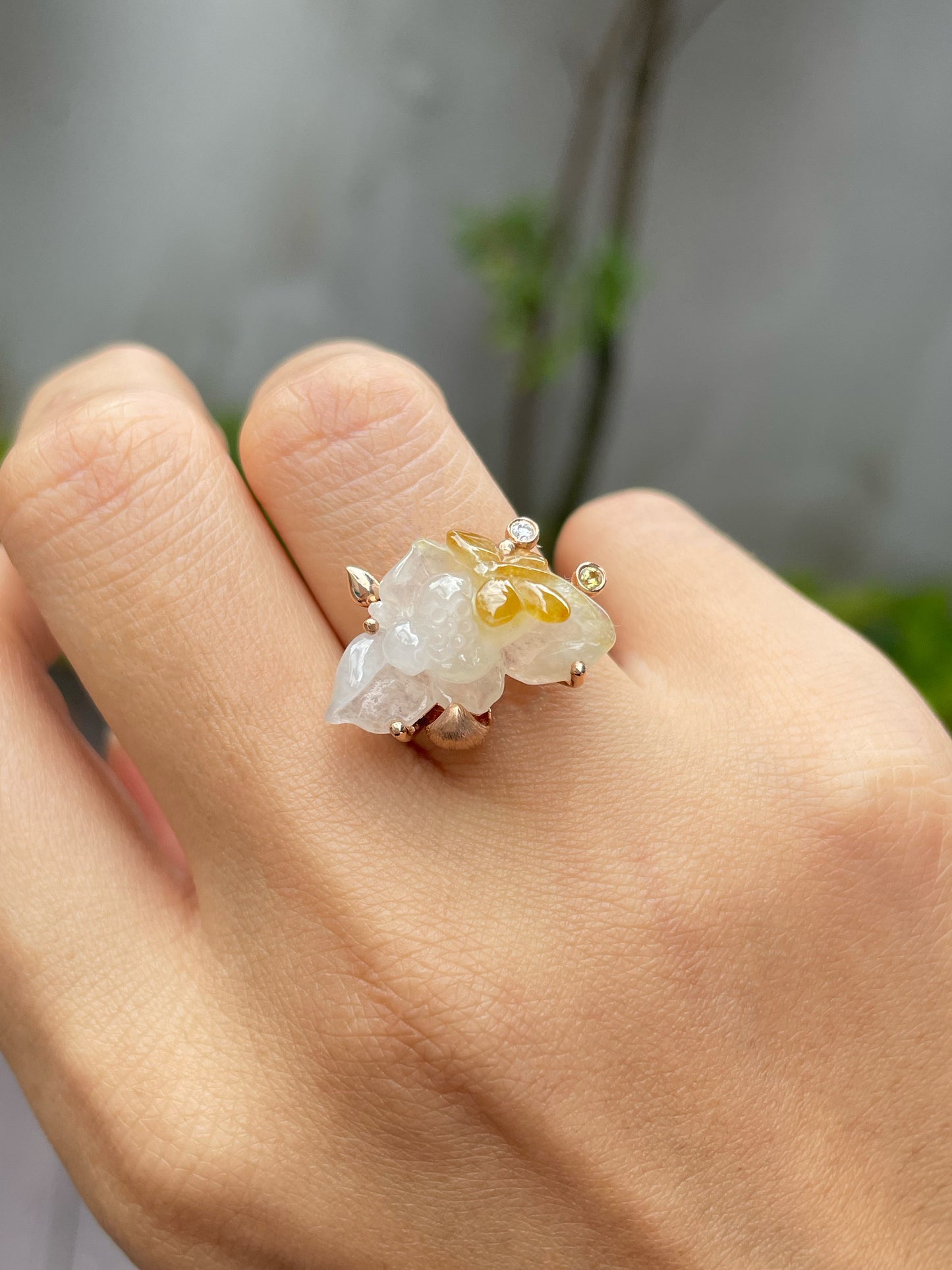 Yellow Jade Ring (NJR110)