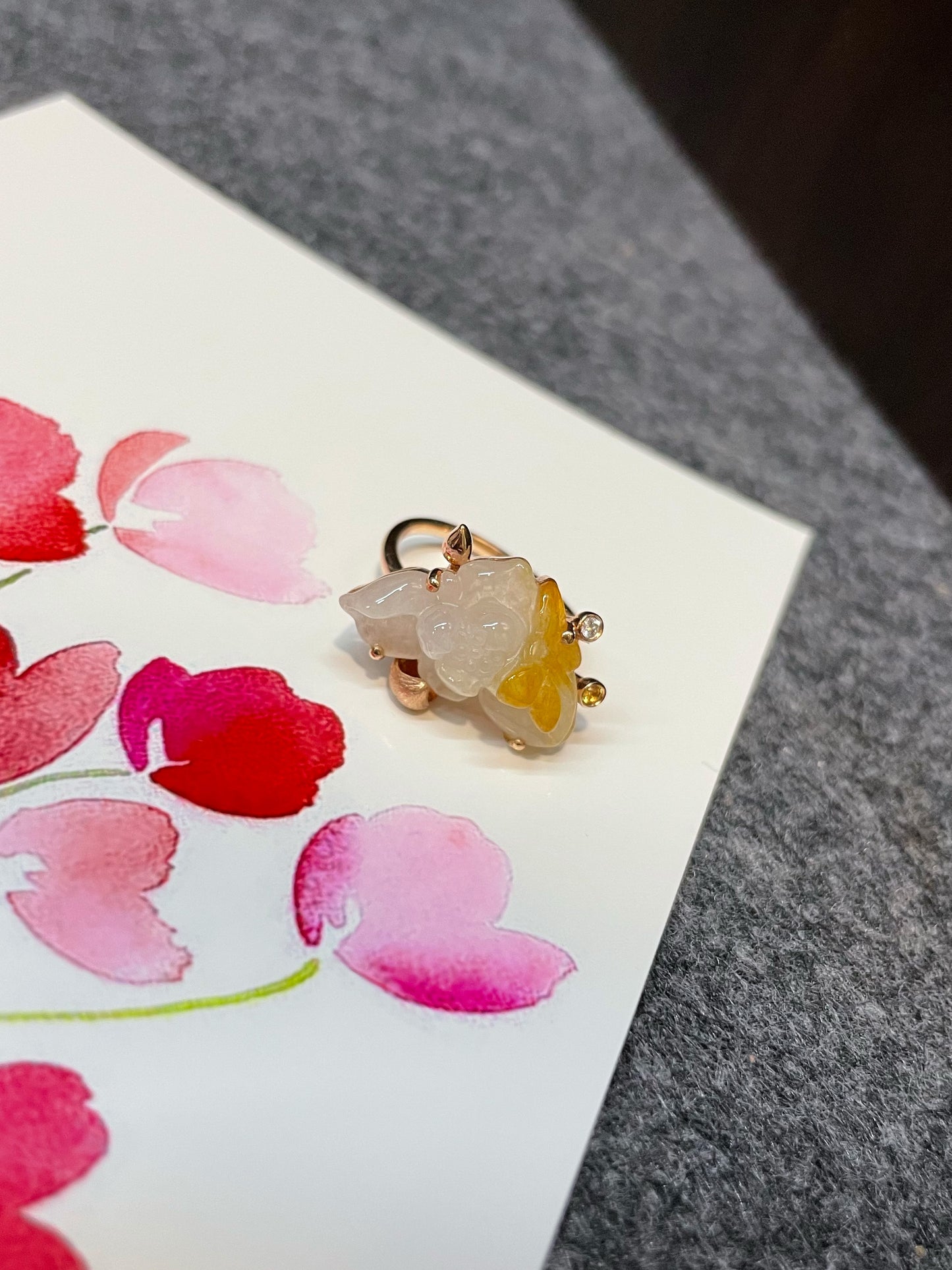Yellow Jade Ring (NJR110)