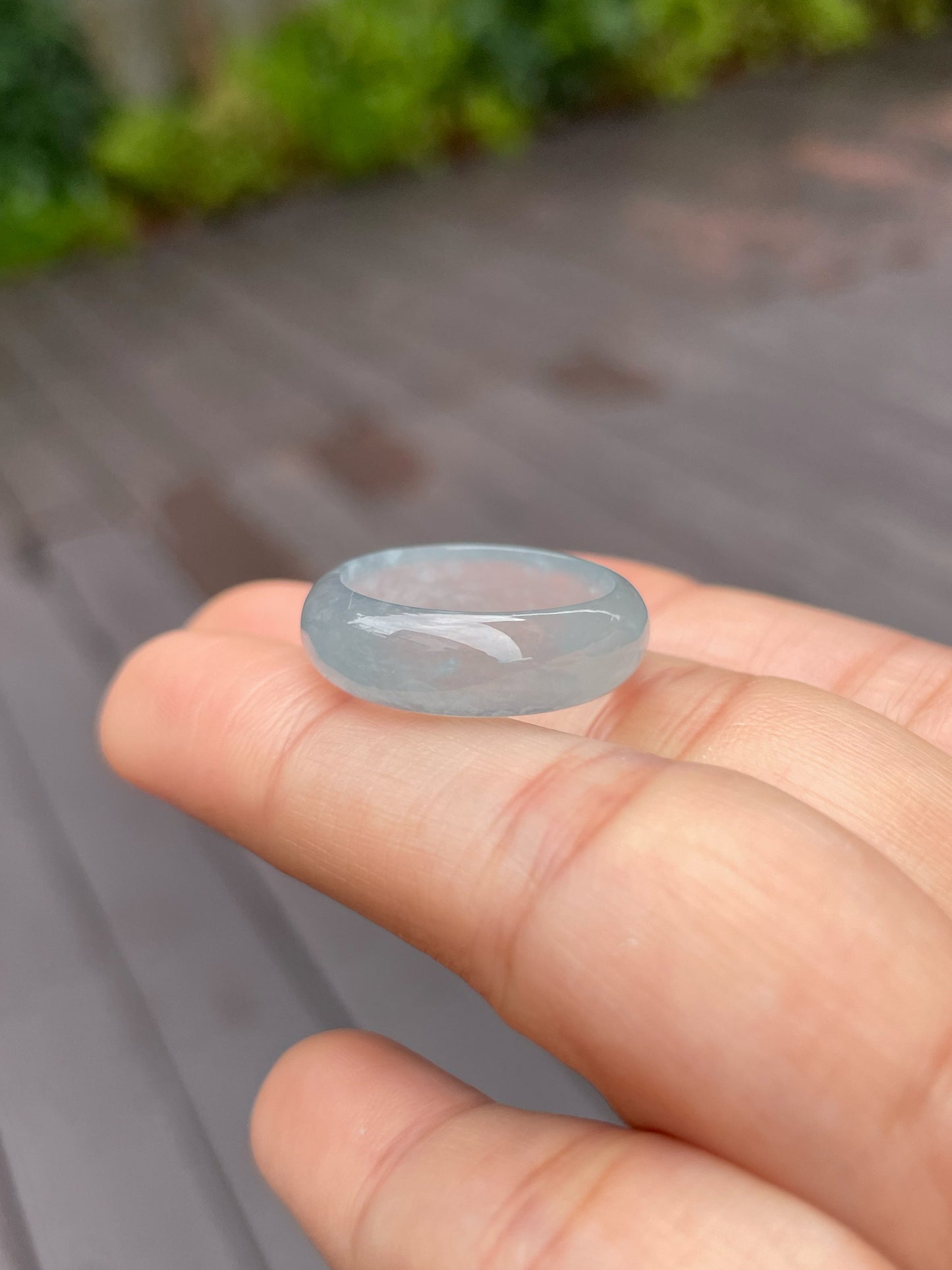 Icy Blue Jade Abacus Ring | HK 16.5 (NJR111)