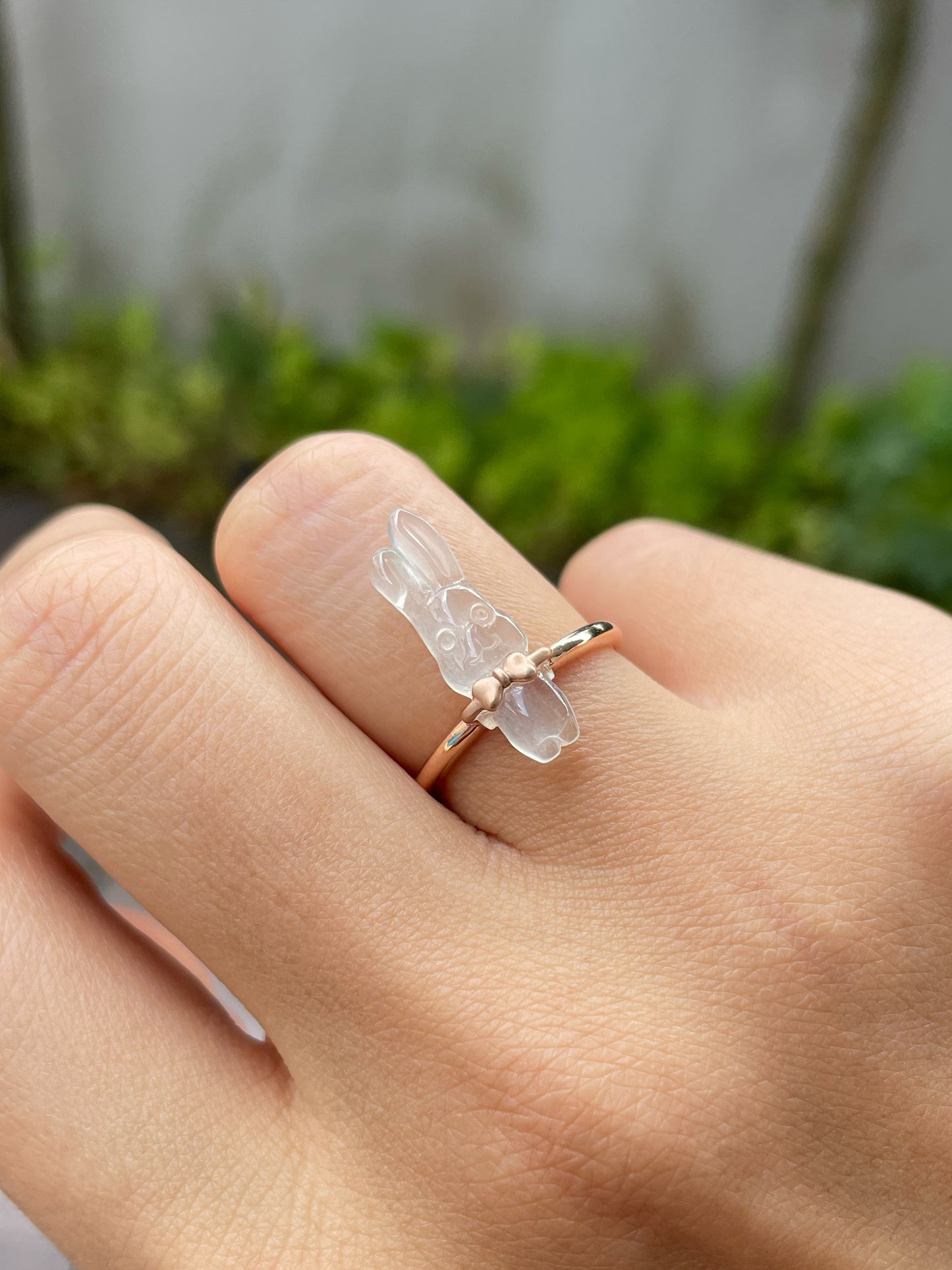 Icy Jade Ring - Rabbit (NJR118)