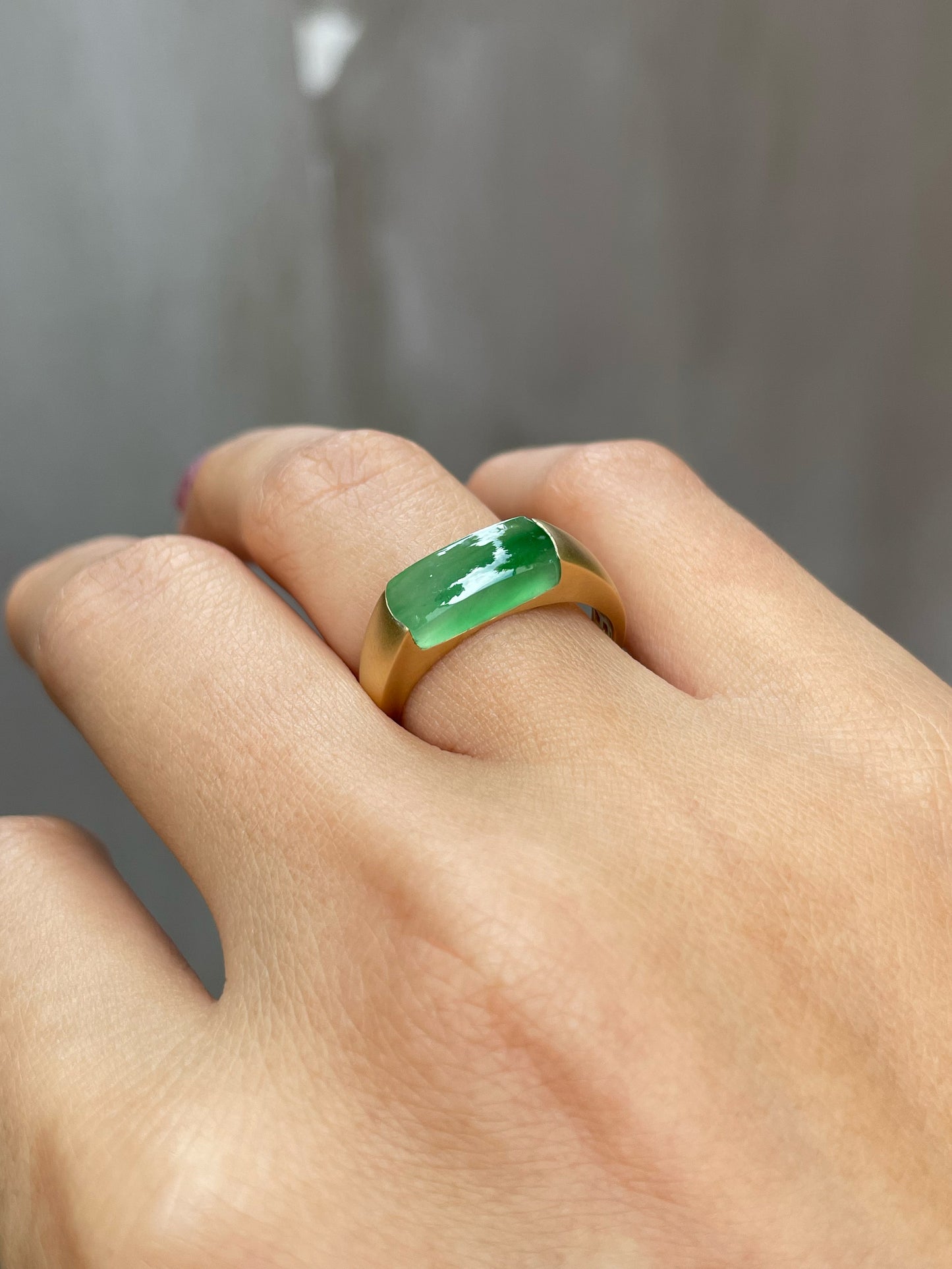 Icy Green Jade Ring (NJR129)