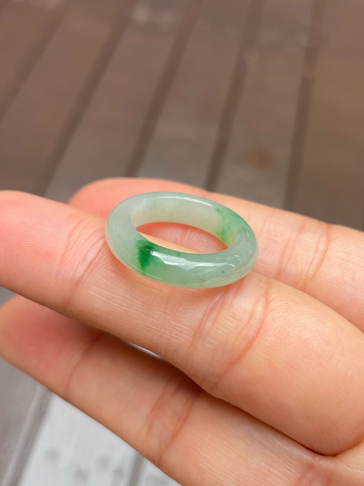 Green Jade Abacus Ring | HK 12.5 (NJR133)