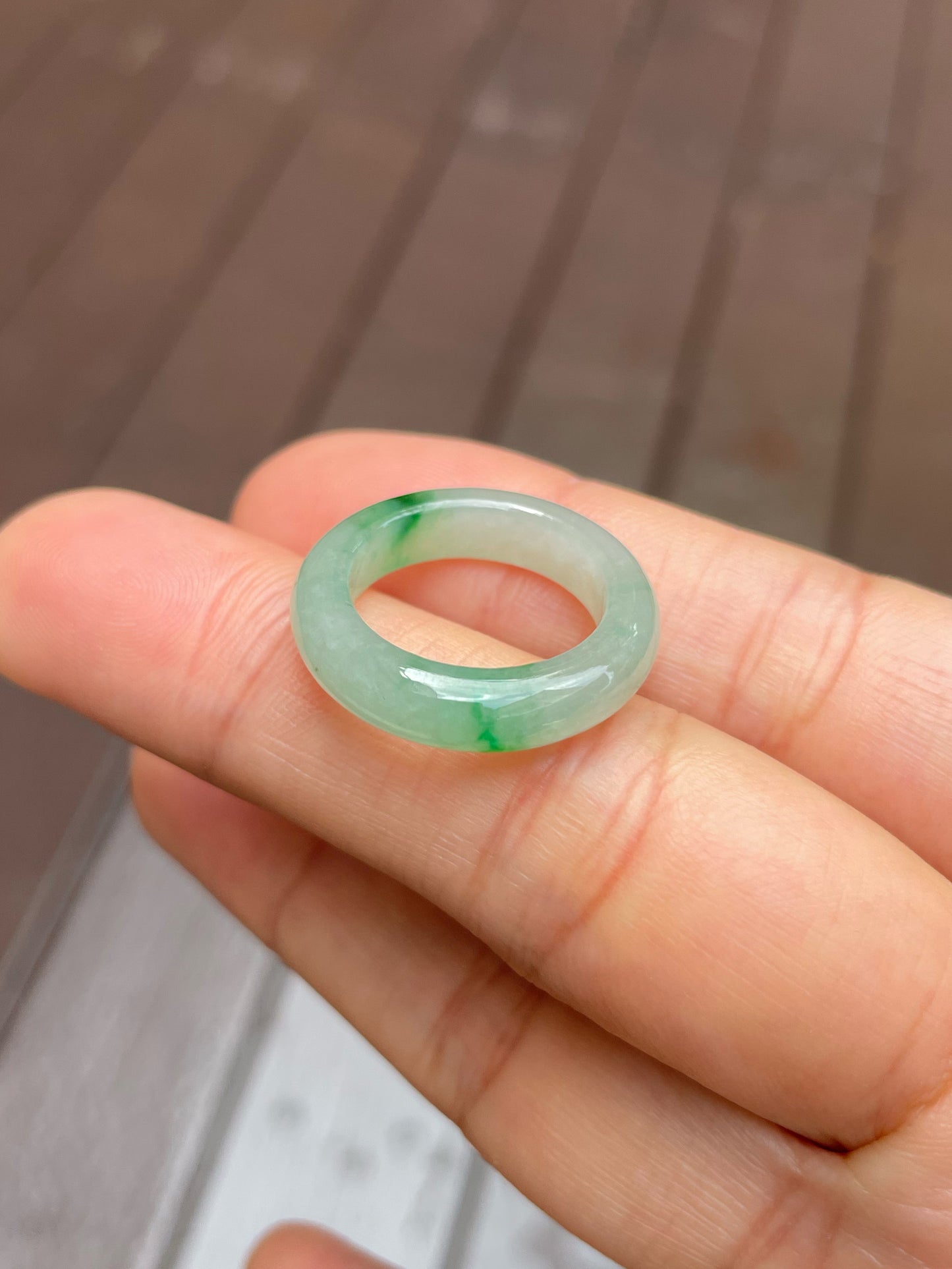 Green Jade Abacus Ring | HK 12.5 (NJR133)