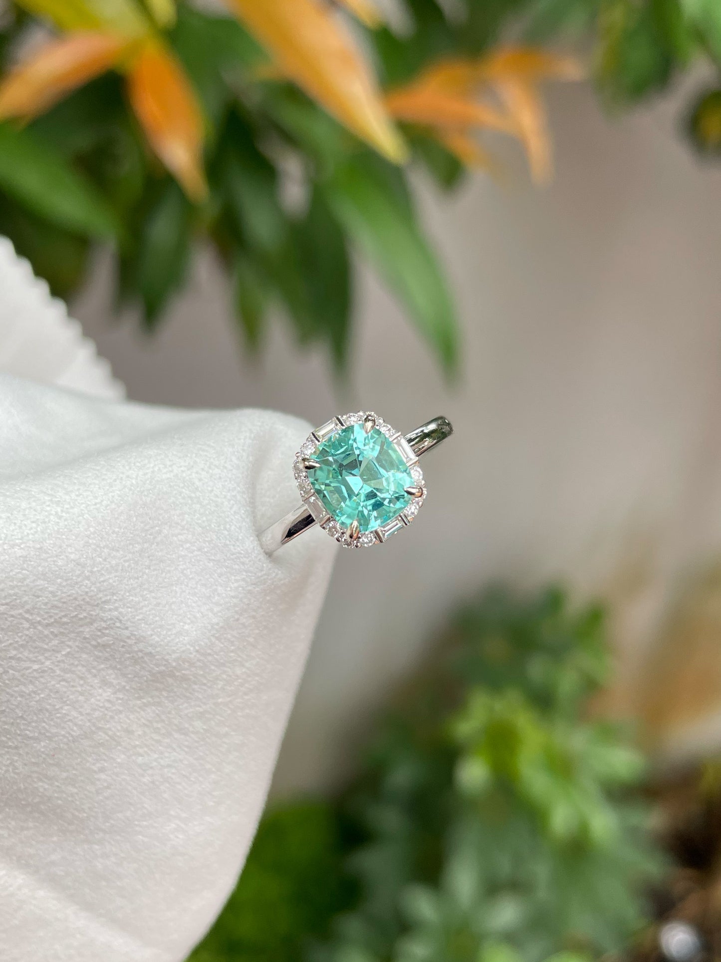Seafoam Tourmaline Ring - 1.66CT (NJR134)
