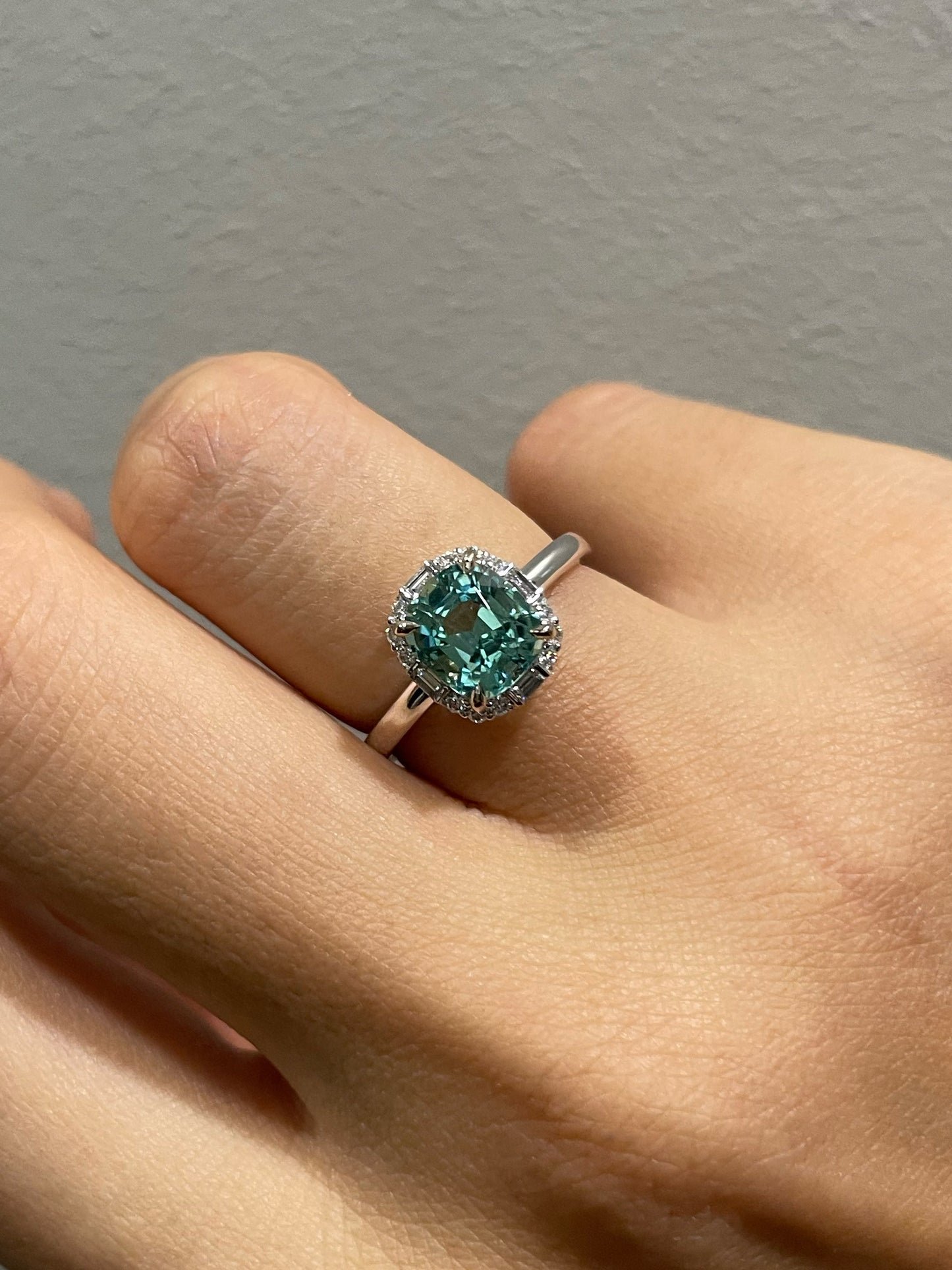 Seafoam Tourmaline Ring - 1.66CT (NJR134)