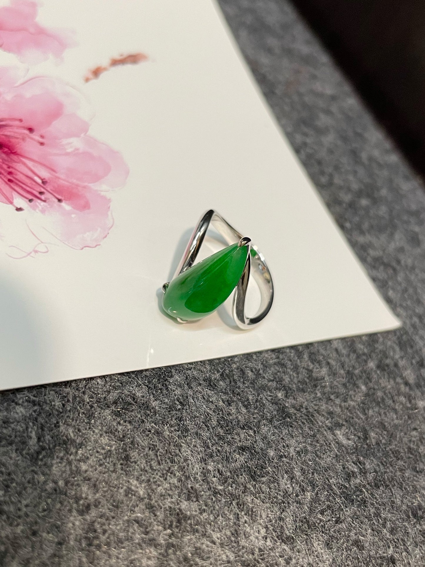 Green Jadeite Ring (NJR156)