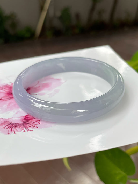 Lavender Jadeite Bangle | 51mm (NJBA011)