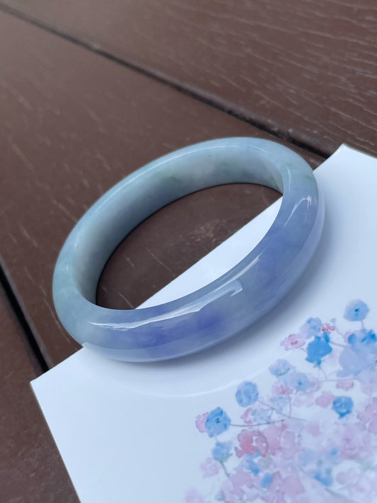 Lavender Jadeite Bangle | 56mm (NJBA013)