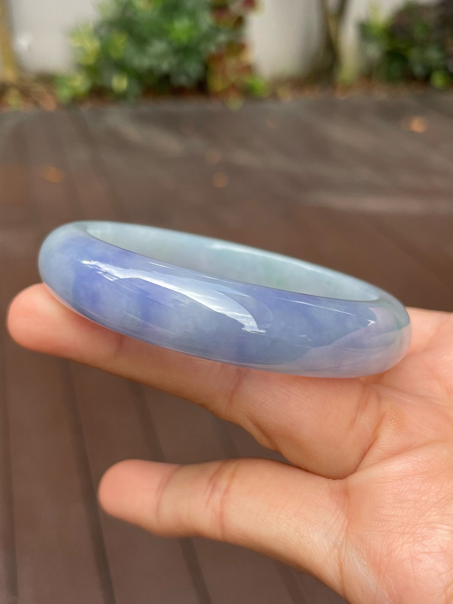 Lavender Jadeite Bangle | 56mm (NJBA013)