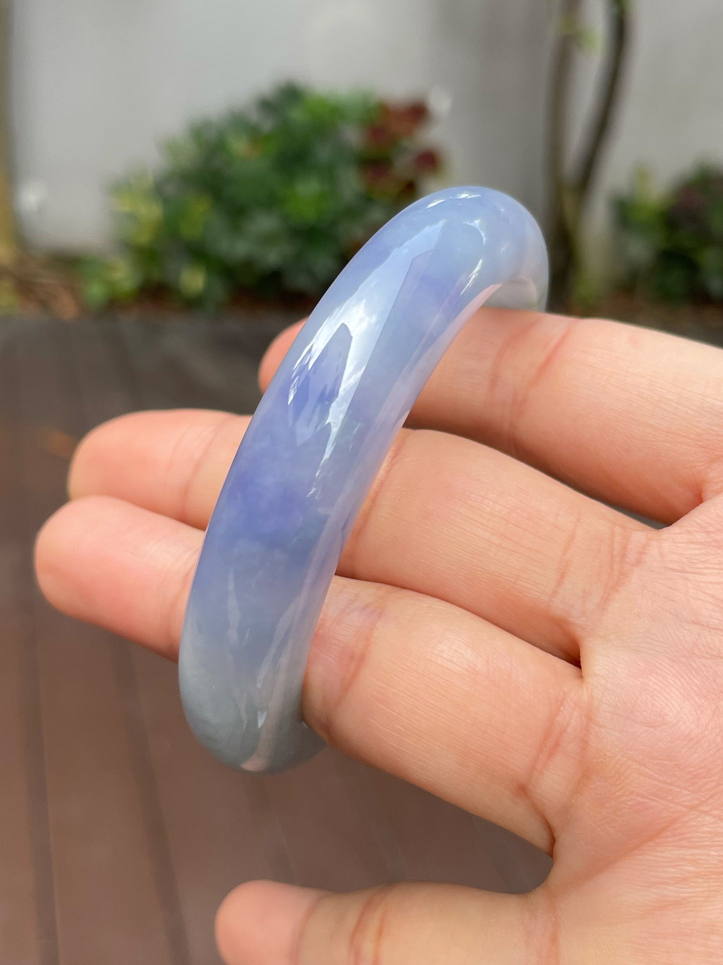 Lavender Jadeite Bangle | 56mm (NJBA013)