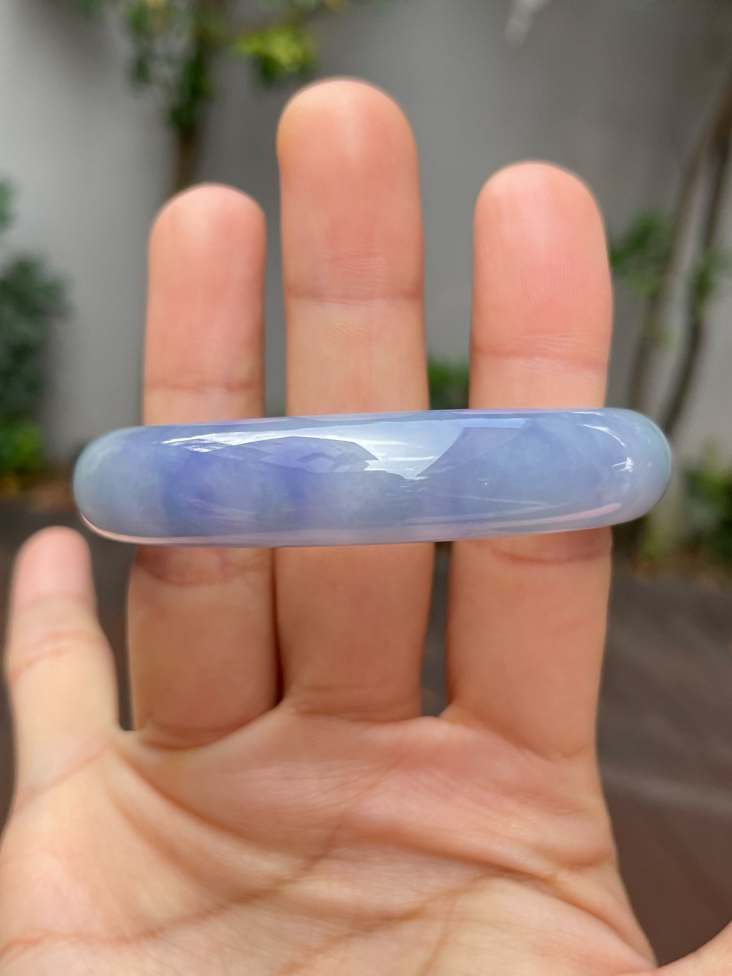 Lavender Jadeite Bangle | 56mm (NJBA013)