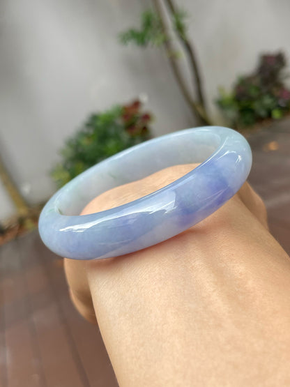 Lavender Jadeite Bangle | 56mm (NJBA013)