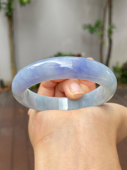 Lavender Jadeite Bangle | 56mm (NJBA013)