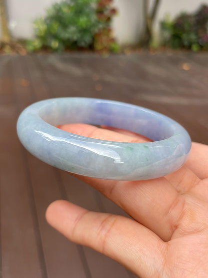 Lavender Jadeite Bangle | 56mm (NJBA013)