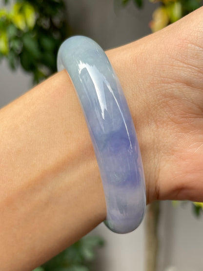 Lavender Jadeite Bangle | 56mm (NJBA013)