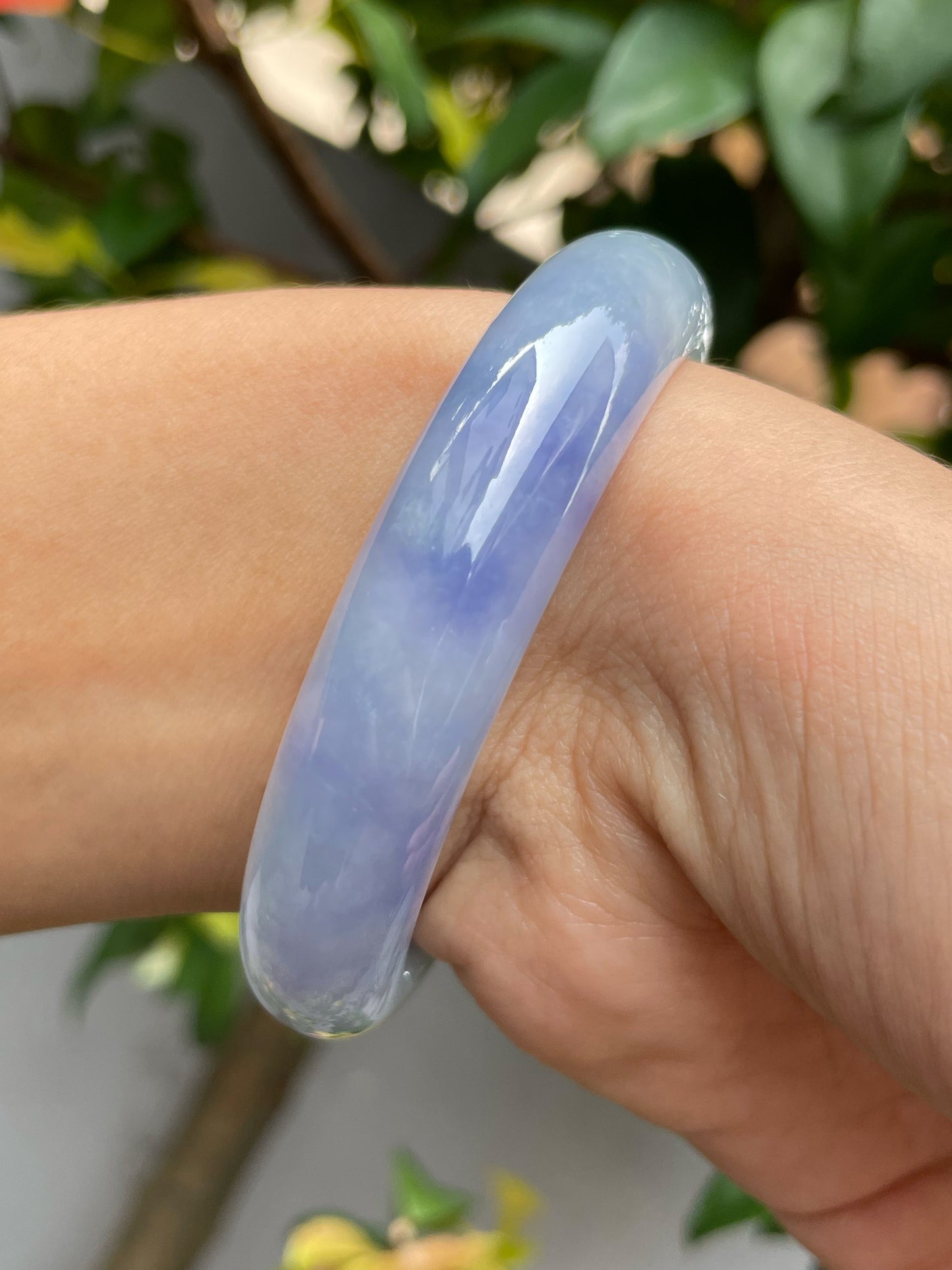 Lavender Jadeite Bangle | 56mm (NJBA013)