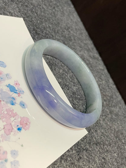 Lavender Jadeite Bangle | 56mm (NJBA013)