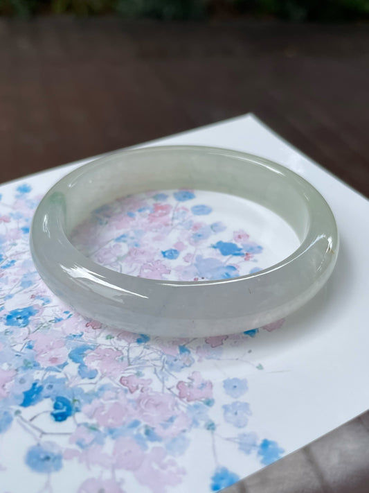 Icy Jadeite Bangle | 54mm (NJBA016)