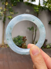 Load image into Gallery viewer, Light Blue Jade Bangle | 55mm (NJBA023)
