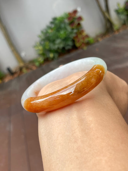 Red Jade Bangle | 57mm (NJBA028)