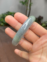 Load image into Gallery viewer, Lavender with Bluish Green Jade Bangle | 56mm (NJBA030)
