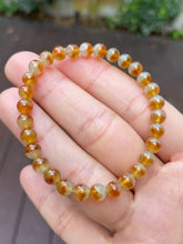 Load image into Gallery viewer, Icy Yellow Jade Bracelet - Round Beads (NJBA103)
