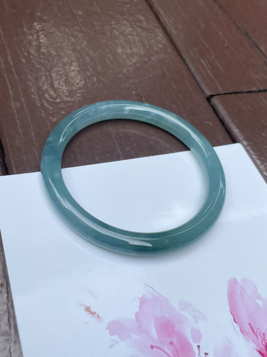 Blue Jade Bangle | 54mm (NJBA104)