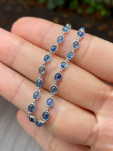 Load image into Gallery viewer, Blue Sapphire Cabochons Bracelet - 4.15CT (NJBA112)
