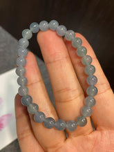 Load image into Gallery viewer, Icy Blue Jade Beads Bracelet (NJBA114)
