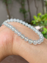 Load image into Gallery viewer, Glassy Jadeite Bracelet - Round Beads (NJBA116)
