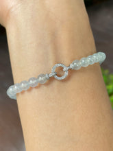 Load image into Gallery viewer, Glassy Jadeite Bracelet - Round Beads (NJBA116)
