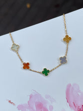 Load image into Gallery viewer, Jadeite Bracelet - Multicolour Clovers (NJBA122)

