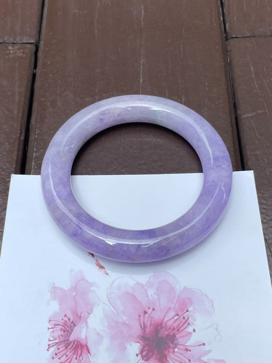 Pink Lavender Jade Bangle | 54mm (NJBA127)