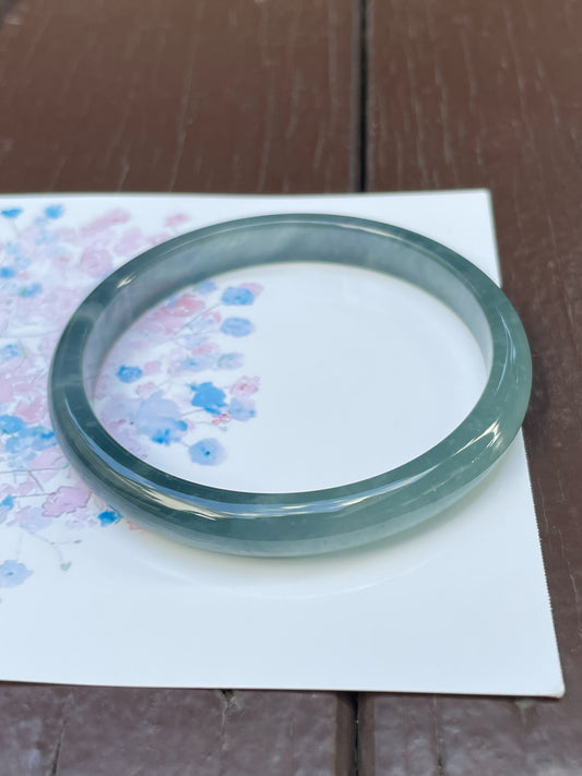 Blue Jade Bangle | 58mm (NJBA130)