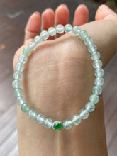 Load image into Gallery viewer, Icy Jadeite Bracelet - Round Beads (NJBA131)
