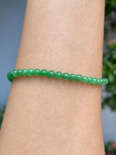 Load image into Gallery viewer, Green Jade Bracelet - Round Beads (NJBA138)
