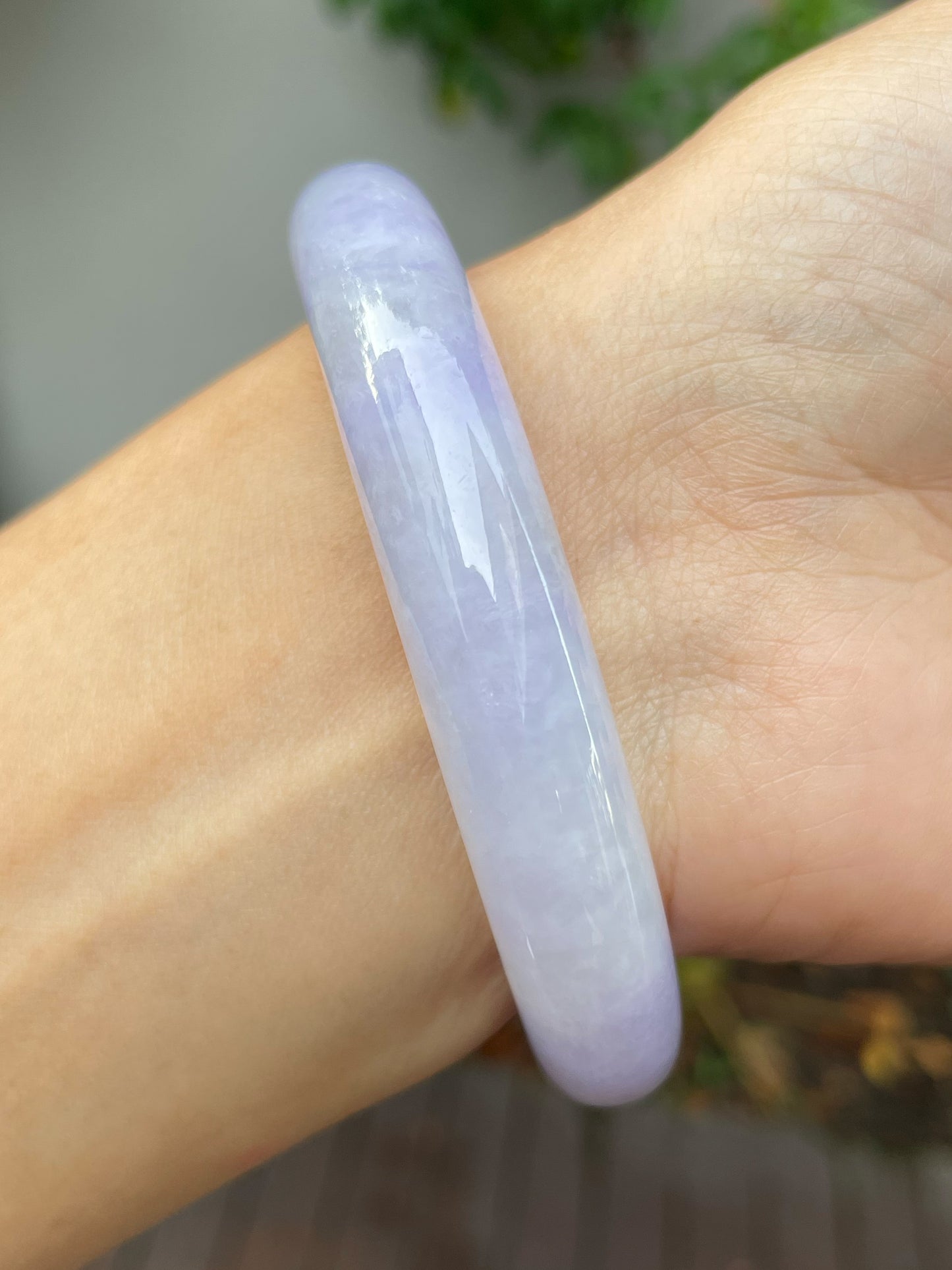 Lavender Jade Bangle | 55mm (NJBA146)