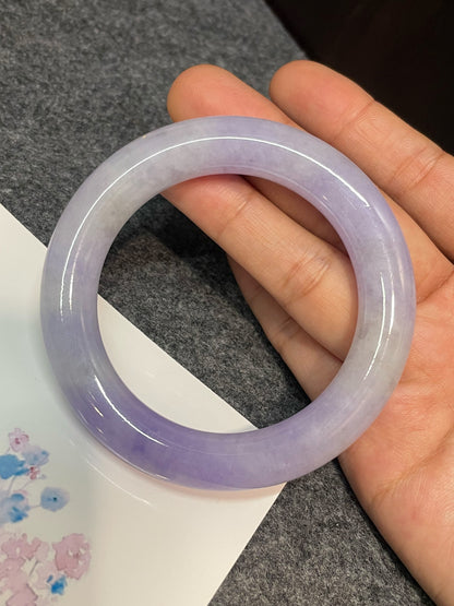 Lavender Jade Bangle | 55mm (NJBA146)