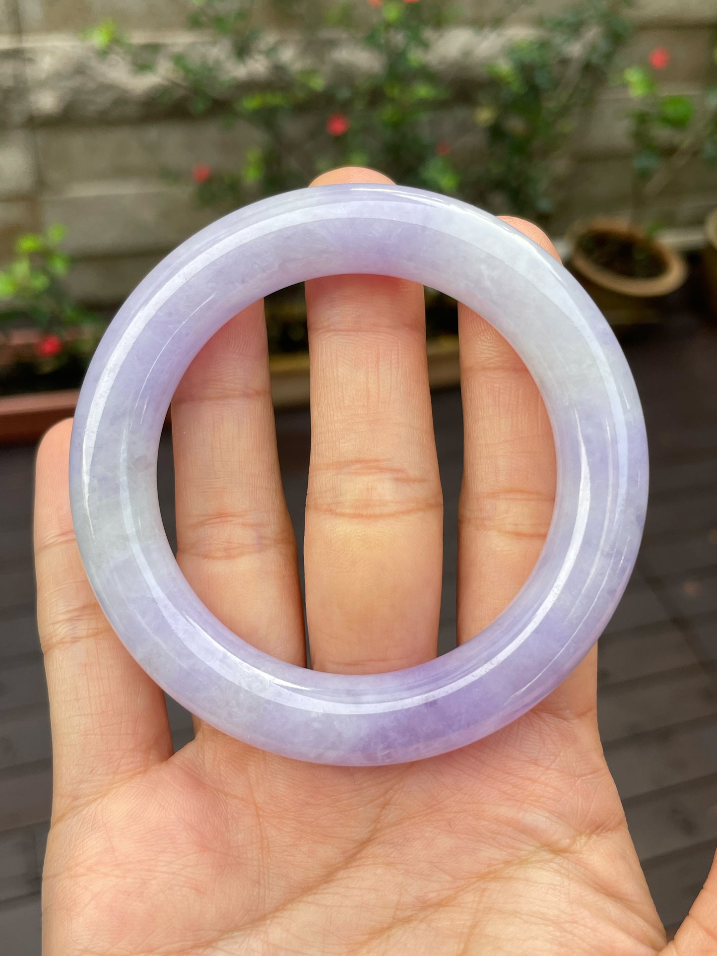 Lavender Jade Bangle | 55mm (NJBA146)