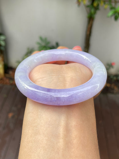 Lavender Jade Bangle | 55mm (NJBA146)